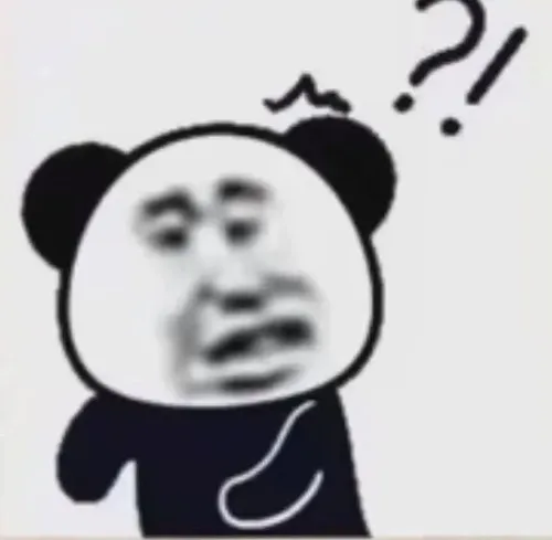 Meme gấu trúc troll với nét mặt nửa đùa nửa thử thách.