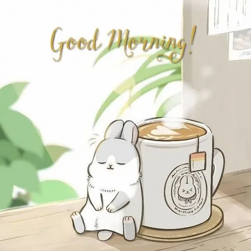 Meme chào bình minh với ánh nắng và tiếng chim hót