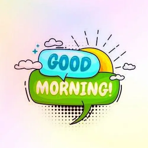 Hình chế dễ thương cùng lời chào sáng thân thiện