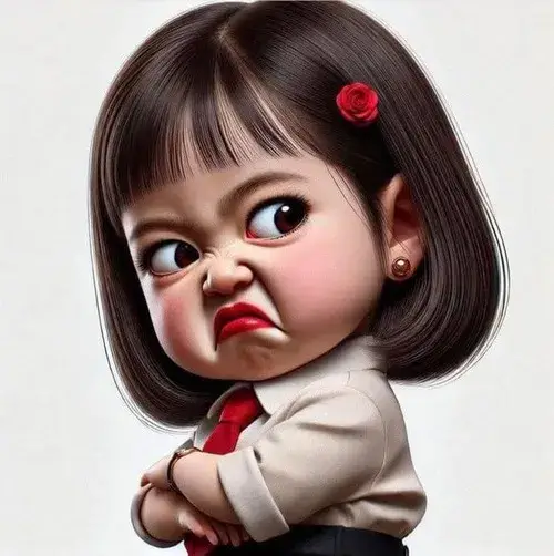 Ảnh meme vui ánh mắt lạnh và môi cong tinh tế cực hợp trend