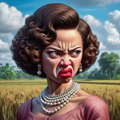 Meme hài môi cong biểu cảm mỉa mai khiến bạn cười nhẹ