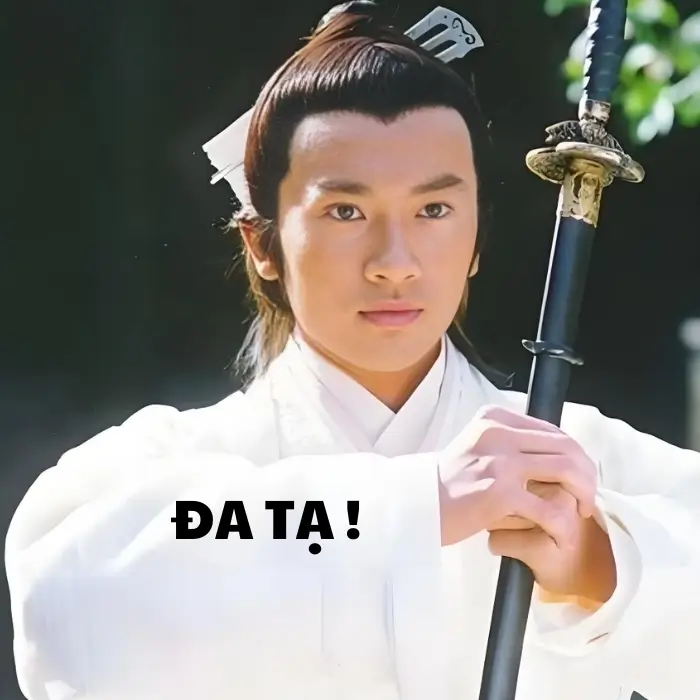 Meme Đa tạ minh hữu với biểu cảm hài hước mà đầy lễ nghĩa