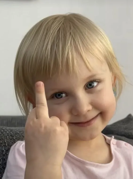 Ảnh chế ngón tay thối mang tính châm biếm