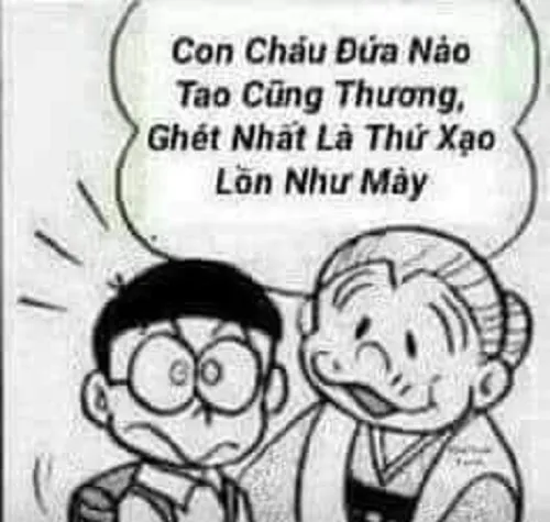 Meme Nobita “tỉnh ngộ” sau khi bị Doraemon troll