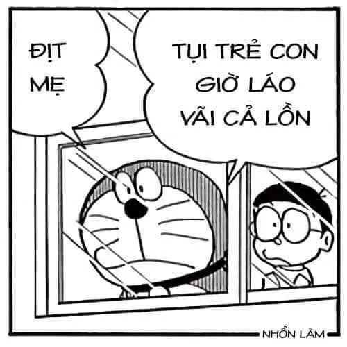 Ảnh chế Nobita bị bảo bối phản tác dụng cực buồn cười