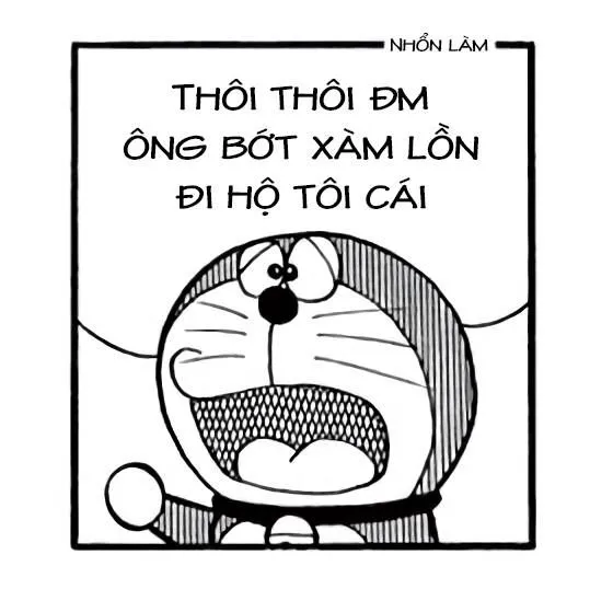 Meme Doraemon troll Chaien khoe sức mạnh nhưng té ngã