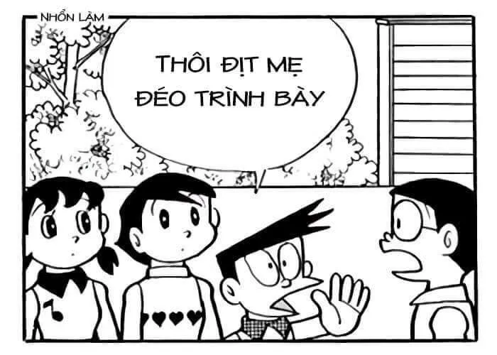 Meme hài Doremon giận dỗi vì bị gọi là mèo béo