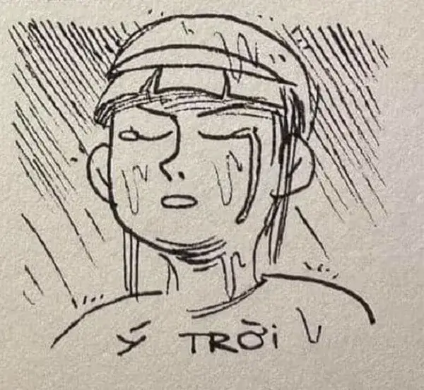 Hình vui thể hiện sự cam chịu pha chút hài hước