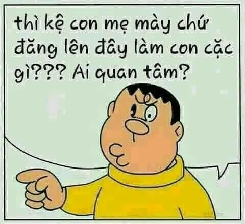 Meme hài Doraemon troll Nobita về việc học dốt