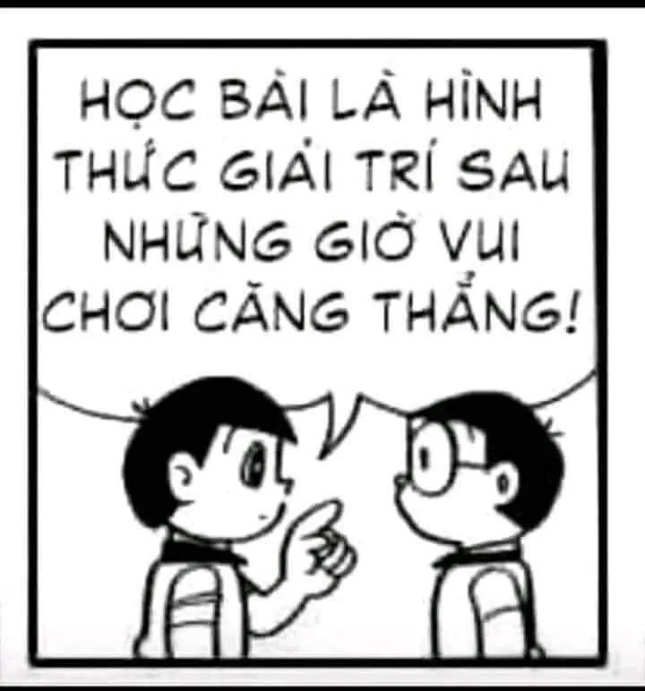 Meme Doremon trầm tư với caption “cuộc đời thật lạ”