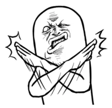 Meme hài biểu cảm “giận mà cười” siêu dễ thương