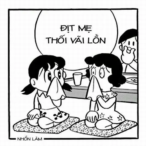 Ảnh troll nhây mô tả cảm giác vừa ngại vừa buồn cười.