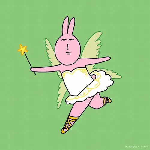 Meme thỏ hồng gãi đầu kiểu ngại ngùng nhìn cực buồn cười