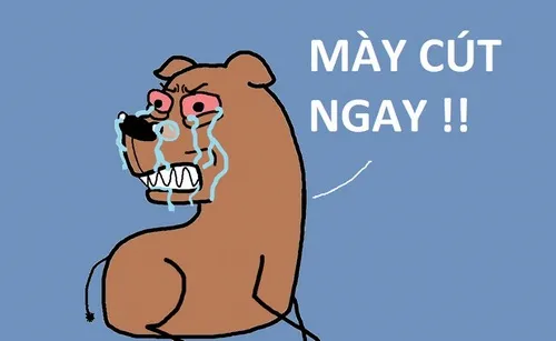 Ảnh chế đuổi khuất, biểu cảm cực kỳ dứt khoát.