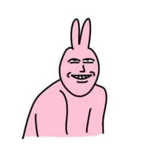 Ảnh vui thỏ hồng mặt đơ, ánh mắt lạc lõng cực kỳ buồn cười