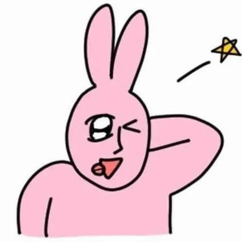 Ảnh hài thỏ hồng quay mặt đi, caption “không nghe, không thấy”