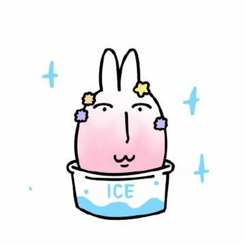 Meme chế thỏ hồng cười hiền, đôi mắt ánh lên niềm an nhiên