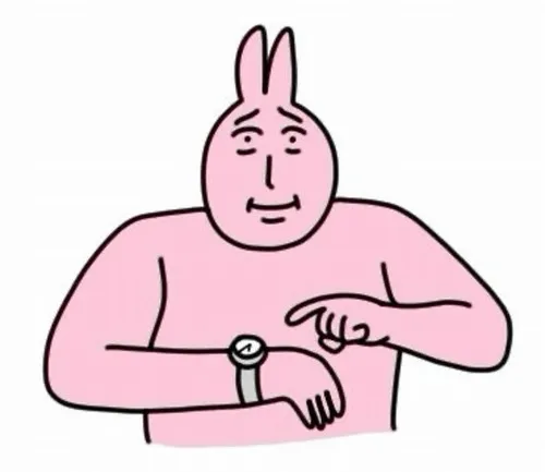 Meme hài thỏ hồng đang cười đểu, môi nhếch tinh quái