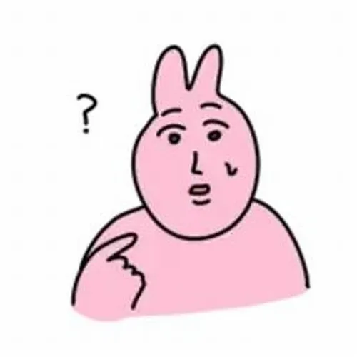 Meme vui thỏ hồng nhắm mắt cười nhẹ, caption “tôi ổn” mỉa mai