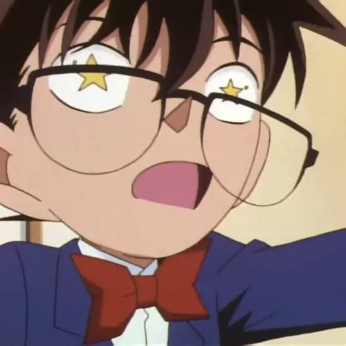 Ảnh troll Conan đứng dựa tường suy tư giữa ánh đèn vàng