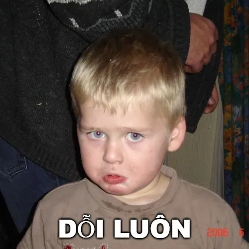 Hình vui hờn dỗi biểu cảm nũng nịu kiểu dễ thương