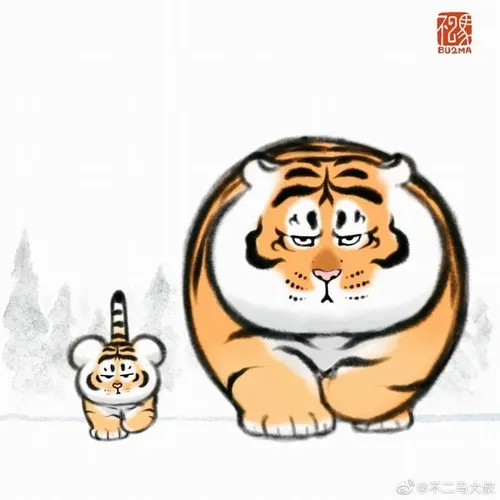 Hình troll hổ phúng phính, biểu cảm cưng xỉu