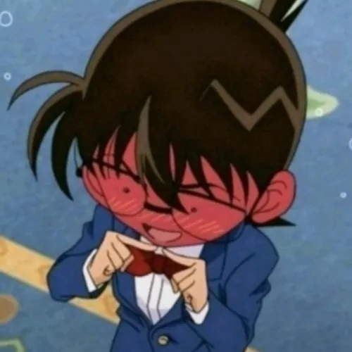 Ảnh chế Conan mắc cỡ nhưng vẫn cười