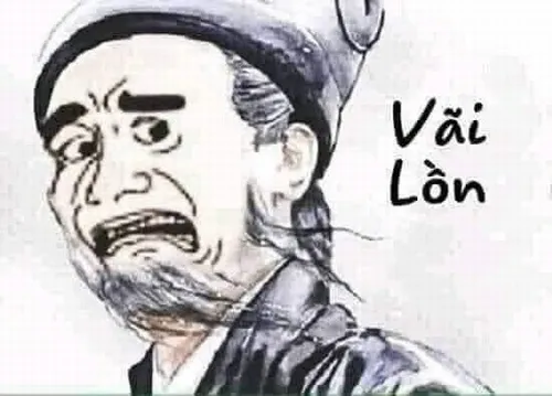 Meme hoang mang mô tả khoảnh khắc ánh mắt tròn xoe chưa hiểu chuyện