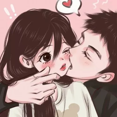 Hình chế hôn hụt làm nổi bật phản ứng dí dỏm.