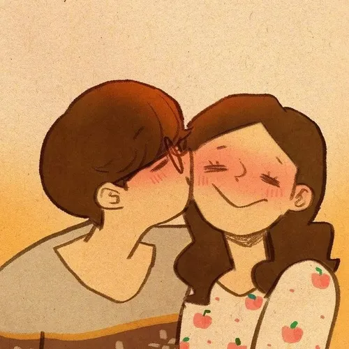 Ảnh chế biểu cảm má đỏ và môi chúm siêu đáng yêu.