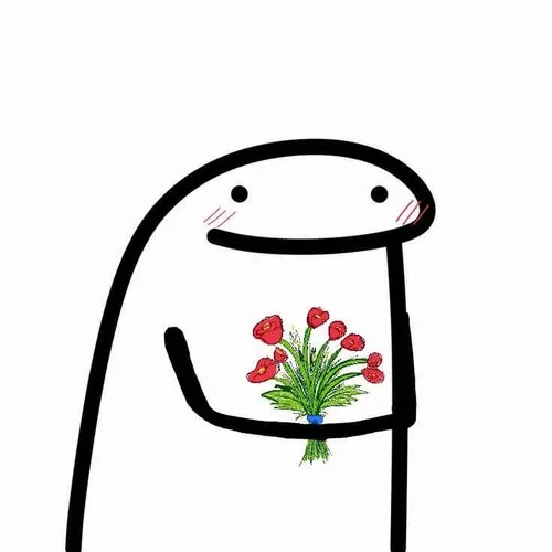 Meme chế bó hoa màu pastel tặng bạn thân trong dịp lễ