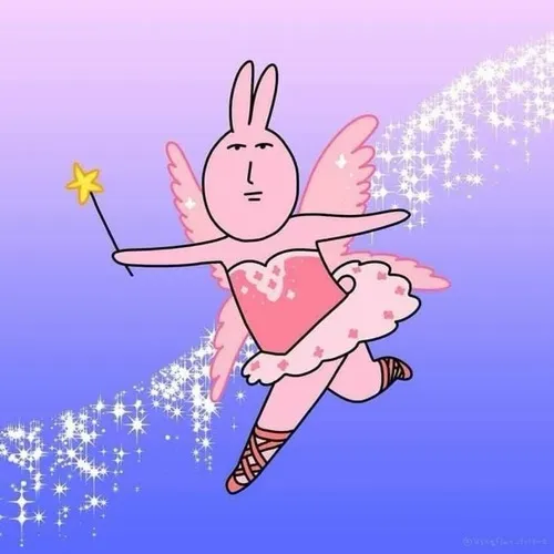 Ảnh chế thỏ hồng rút điện thoại ra, mắt lơ đãng thờ ơ