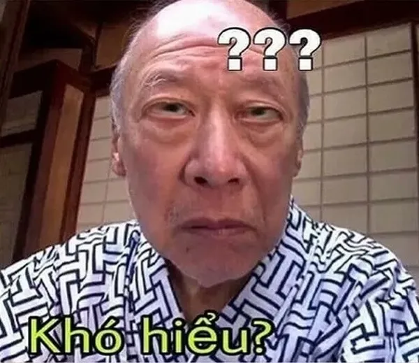 Meme hài Tokuda ông chú Nhật ánh nhìn nheo nheo đầy khiêu khích.