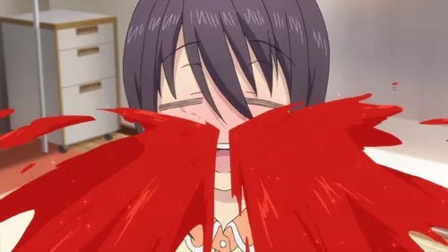 Meme hài nhân vật anime mất bình tĩnh vì gái xinh.