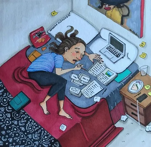 Ảnh vui cơ thể mệt mỏi rã rời