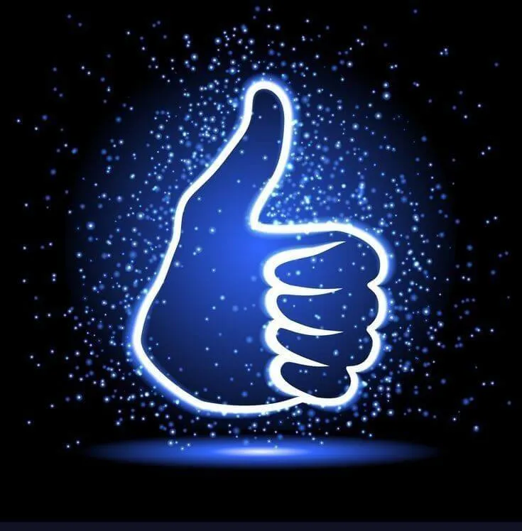 Hình chế vui icon giờ ngón tay cái like