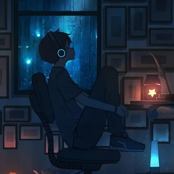 Hình troll nụ cười gượng gạo che giọt lệ rơi.