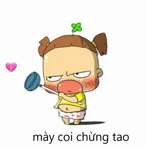 Meme coi chừng tao giúp thể hiện thái độ không cần nói nhiều