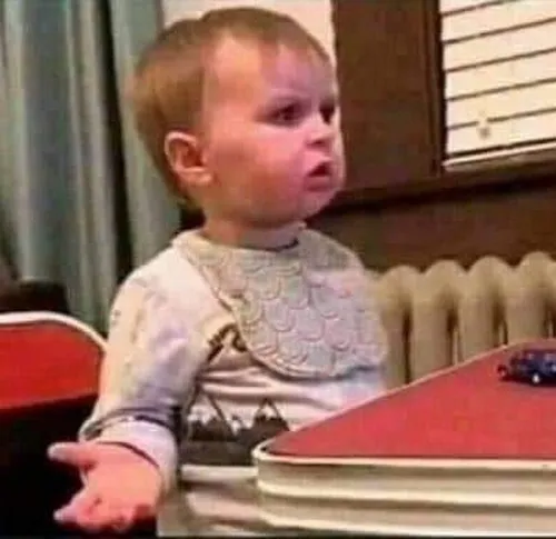 Meme hài lạc hướng với ánh mắt trôi lơ lửng