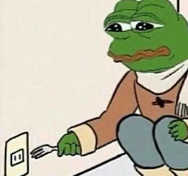 Ếch xanh buồn bã tính nghịch dại