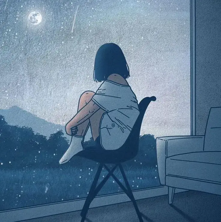 Hình troll buồn tủi, gợi cảm giác hụt hẫng không tên.