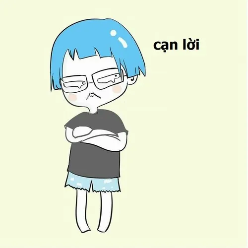 Ảnh chế khuôn mặt vô tri phản ánh cảm giác bất lực nhẹ nhàng.