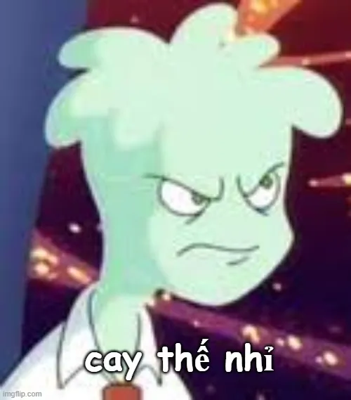 Meme hài phản ứng cắn răng chịu đựng đáng yêu