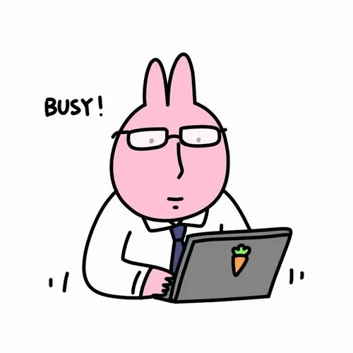 Ảnh meme vui thỏ hồng nằm dài trên sàn, ánh nhìn vô vọng