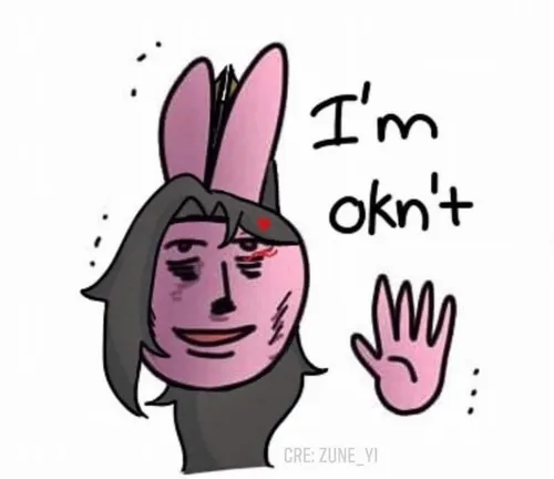 Ảnh hài thỏ hồng nhìn mưa rơi, caption “không sao đâu mà”