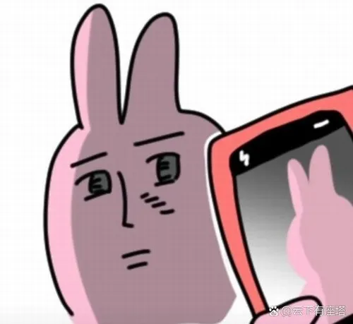 Ảnh troll thỏ hồng vỗ vai bạn thỏ khác, ánh mắt thân thiện