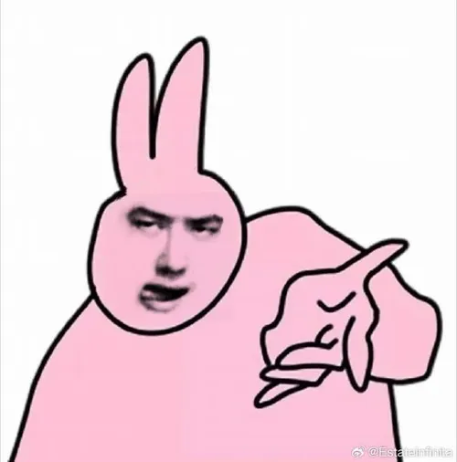 Ảnh troll thỏ hồng mặt nghiêm túc, caption “được thôi” cực đỉnh
