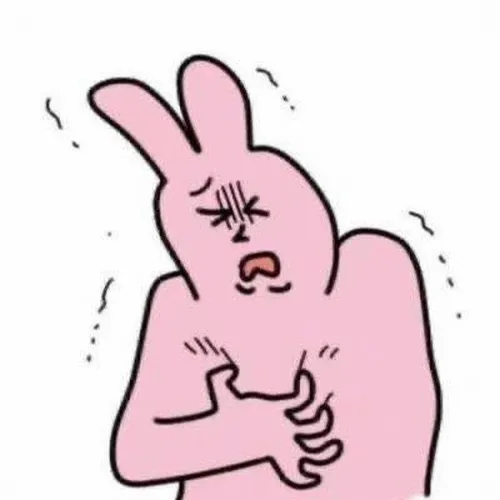 Ảnh hài thỏ hồng đang nhìn đồ ăn, miệng chảy dãi cực ngộ