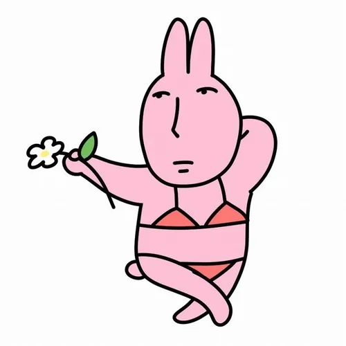 Ảnh chế thỏ hồng nghiến răng, ánh mắt sắc lạnh như dao