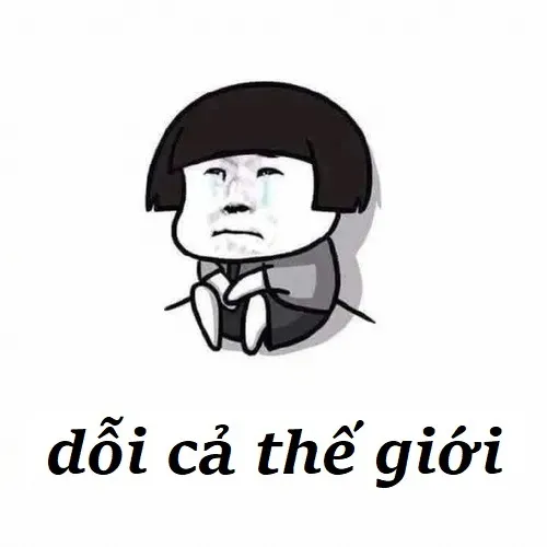 Ảnh hài mặt hờn hờn dùng khi giận người yêu